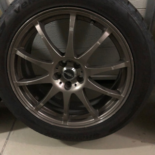 4本セット　スバル車プリウス他　ホイール　5H100 225/50ZR18の画像