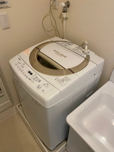 TOSHIBA 縦型洗濯機7kg（AW-7D3M）サテンゴールド