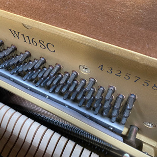 ♬装飾も美しいエレガントなヤマハピアノ W116SCの画像