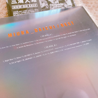 MIURA_DICHI/BEST 三浦大知ベストアルバム☺︎ふれあうだけでetcの画像