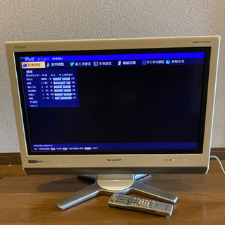【受渡し決定】26型テレビ　SHARP  AQUOS LC-26D30