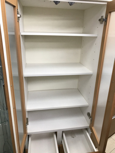 シンプルなデザイン！ 食器棚 59cm×42cm×180cm