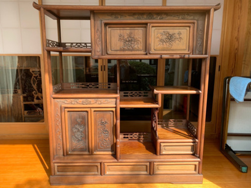 飾りだな　アンティーク　レトロ　箪笥　和家具　和茶棚
