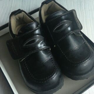 子供　キッズ　靴　フォーマル　ローファー　１７cm　黒