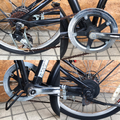 CAPTAIN STAG Oricle オリクル 20インチ折り畳み自転車 前カゴ付き