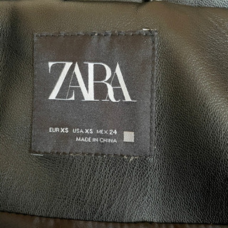 ZARA ECOレザージャケット　の画像