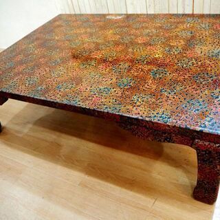 ◆1970's 津軽塗 座卓 和室 茶室 伝統工芸 コレクター放...