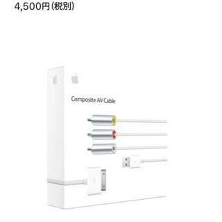 iPad.iPhoneの画像をTVへ映し出せます。