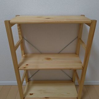 無印良品　パイン材ユニットシェルフ奥行２５ｃｍタイプ・５８ｃｍ幅...