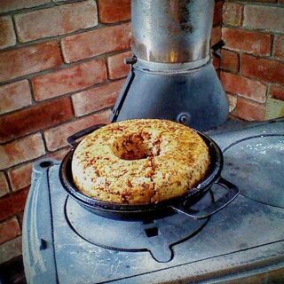 フランクリン型　猫足アンティーク薪ストーブ　の画像