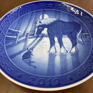 【愛品館江戸川店】ロイヤルコペンハーゲンイヤープレート 2019年Meeting in the Paddock ID102-023204-007の画像