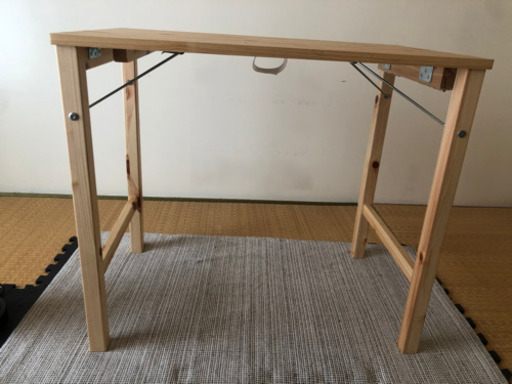 無印良品　パイン材テーブル　折りたたみ式