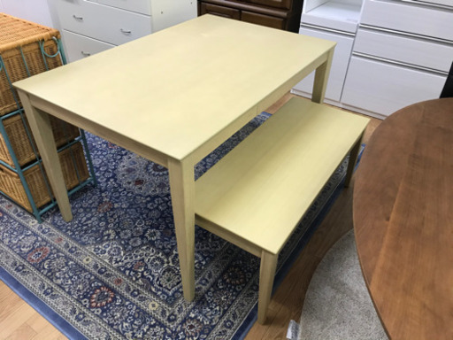 【リサイクルショップ八光　田上店　】ナフコ　TWO-ONE STYLE ダイニングテーブル　Tケイト120　3-4人掛け用
