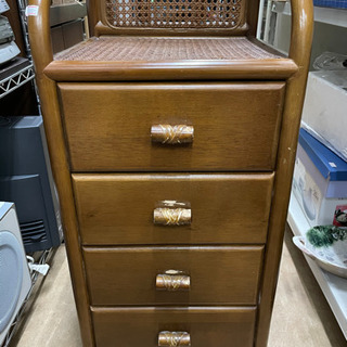 籐家具　4段　整理棚　リサイクルショップ宮崎屋21.3.7.  y