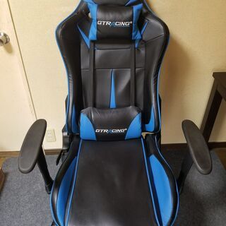 Gtracing ゲーミングチェア オットマン付き リクライニン...