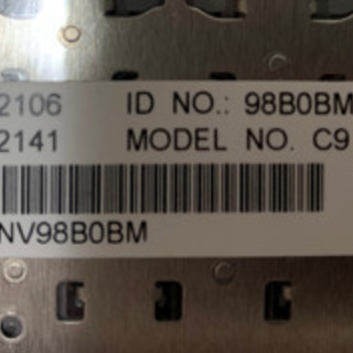 レノボ　Thinkpad ノートPC キーボードの画像