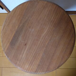 木製 丸椅子スツールの画像