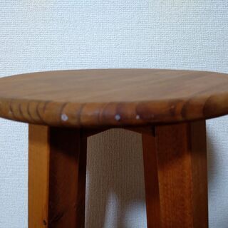 木製 丸椅子スツールの画像