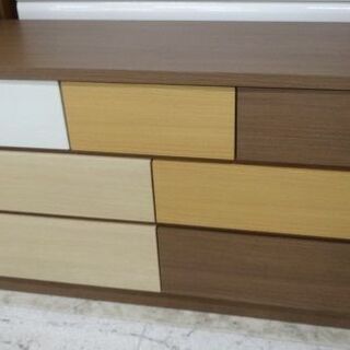 NITORI/ニトリ 3段チェスト ロータイプ ブラウン系 KAREN120LC【ユーズドユーズ名古屋天白店】 J626