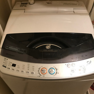 シャープ洗濯機7㌔の画像