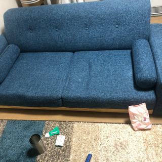 購入者決まりました。ソファー ソファ 2人掛け 2.5人掛け 北欧風 一人暮らし 2人掛けソファー ローソファ の画像
