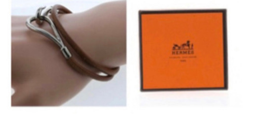 HERMES レザーブレスレット