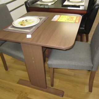 R098 ダイニング3点セット、二人用ダイニング、幅70cm 美品