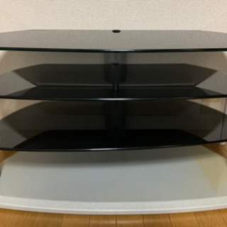 大幅値下げ！　テレビ台　強化ガラス製ローボード　W900 x D...