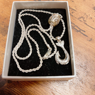 【早い者勝ち】【未使用】MERMAID JDWELRY ハワイアンジュエリーネックレスフィッシュフックネックレス【未使用】定価35000円の画像