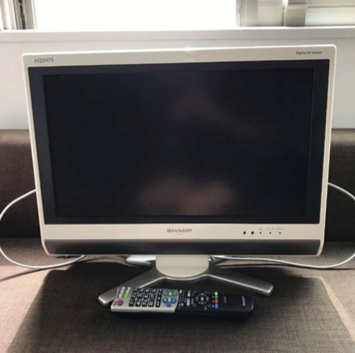 SHARP AQUOS 20型液晶テレビ B-CASカード リモコン付