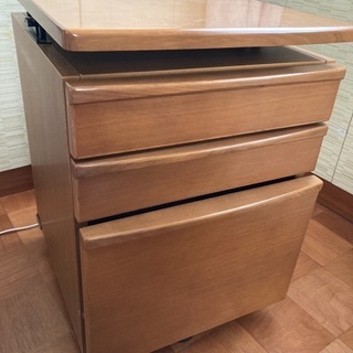 キャスター付き机サイド収納