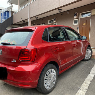フォルクスワーゲン　ポロ　レッド　2014年式　55千キロ　車検あり【値引き交渉応じます】の画像