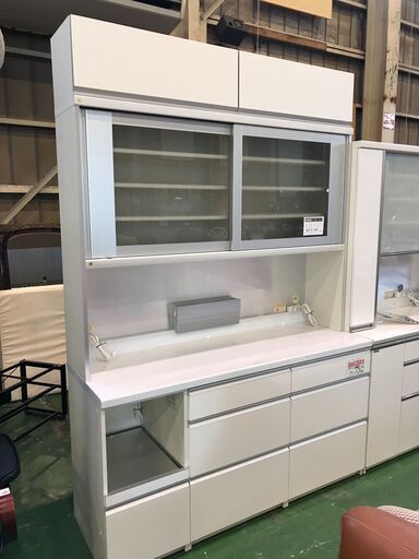 パモウナ　スライド扉キッチンボード　160