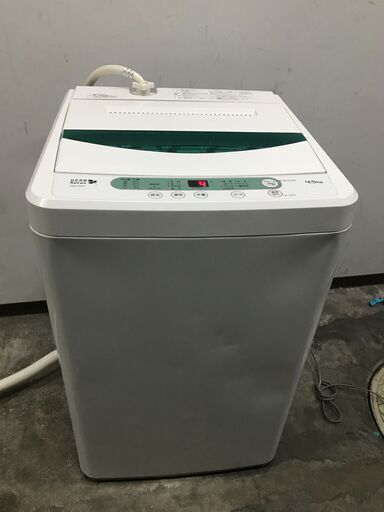 格安 ヤマダ電機 洗濯機 2017年 4.5kg 風乾燥 ステンレス槽 ホワイト YWM-T45A1