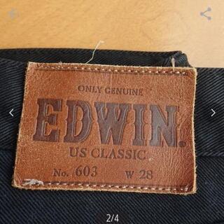 EDWINブラックデニムの画像