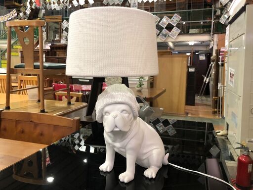 【愛品館市原店】Franc franc フランフラン ウォームス テーブルランプ フレンチブルドッグ
