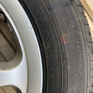 155／65R13   73S   マルチのアルミホイール2本セット