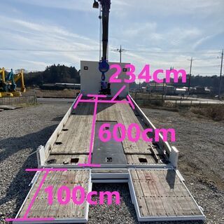 三菱 ふそう ファイター 増トン FQ62F セルフローダ 3段フックイン TADANO 花見台 HANAMIDAI 最大積載量8,900kg 全塗装済 の画像