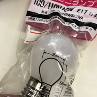 電球東芝　100/110V 40W E17口金の画像
