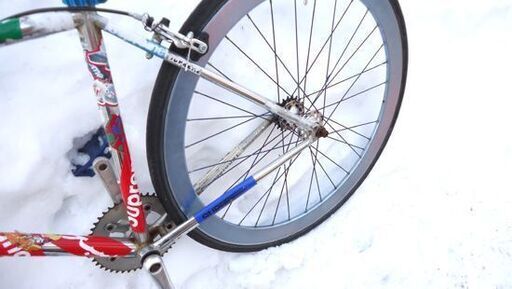  要整備 ピストバイク HARO KLINGER 700×28C ブレーキ付 シルバー ハロ クリンガー 自転車 ☆ PayPay(ペ