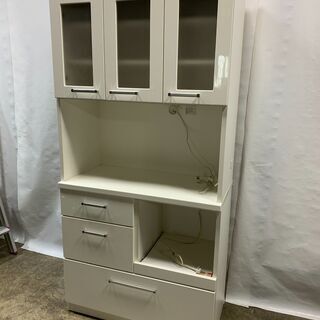 美品 ニトリ キッチンボード レンジボード 幅885×奥行420...