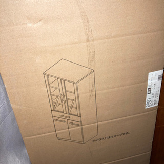 新品 食器棚の画像