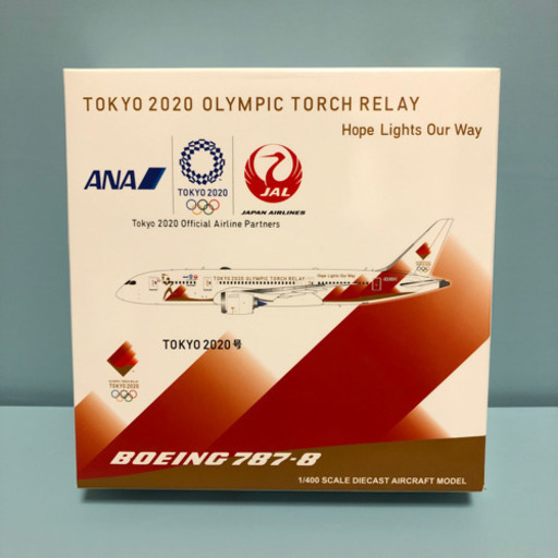 JAL ANA ボーイング 787-8 JA837J 聖火特別輸送機 1/400