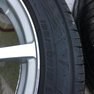アクア　TRD アルミホイール　195/50Ｒ16  タイヤ付きの画像