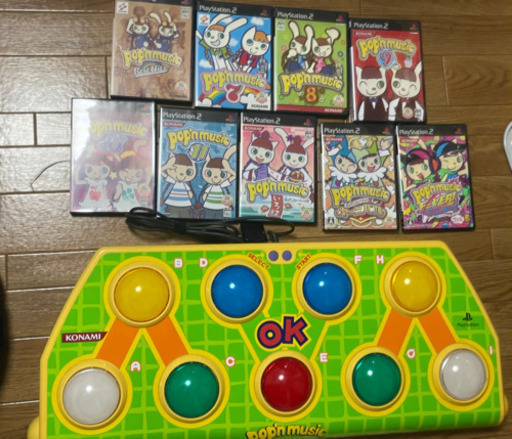 ポップンミュージック　アケコン&ソフト