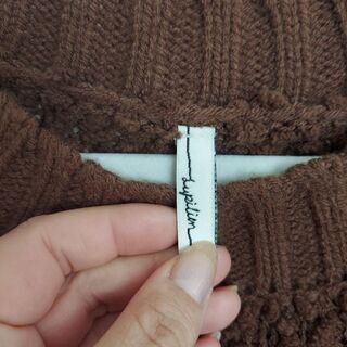 【大きいサイズ（4L）】ブラウンが大人可愛い♡モコモコニットの画像