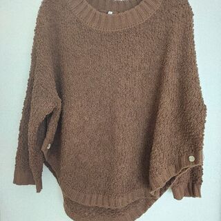 【大きいサイズ（4L）】ブラウンが大人可愛い♡モコモコニット