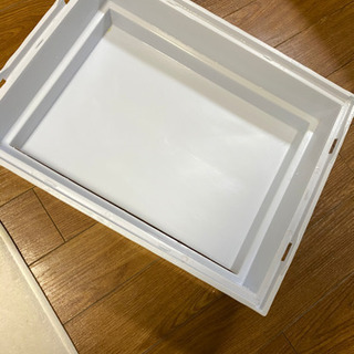 【至急】鳥かご ホワイト キャスター棚付き【最終値下げ】の画像