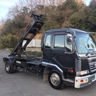 車検付き！H18年日産コンドル！新明和ロールオン！コンテナ脱着車...