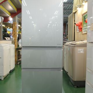 三菱 3ドア冷蔵庫 MR-CG37EE-S 2020年製。ほぼ未使用の美品です。当店の不具合時返金保証6ヵ月付き。